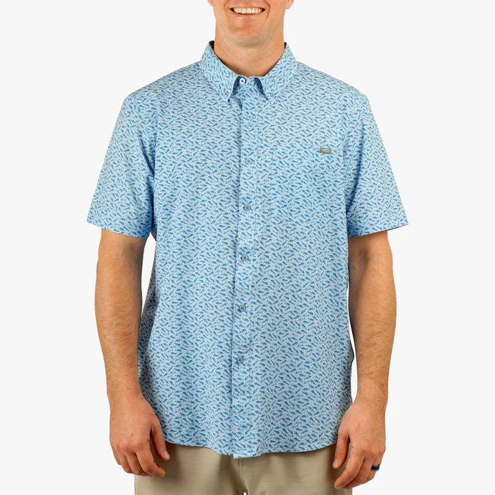 AFTCO MFG Men's Sport Shirt Aftco Boatbar SS Button Down Shirt