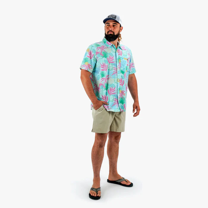 AFTCO MFG Men's Sport Shirt Aftco Boatbar SS Button Down Shirt