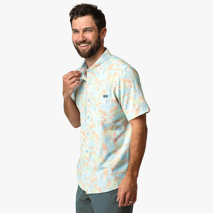 AFTCO MFG Men's Sport Shirt Aftco Boatbar SS Button Down Shirt