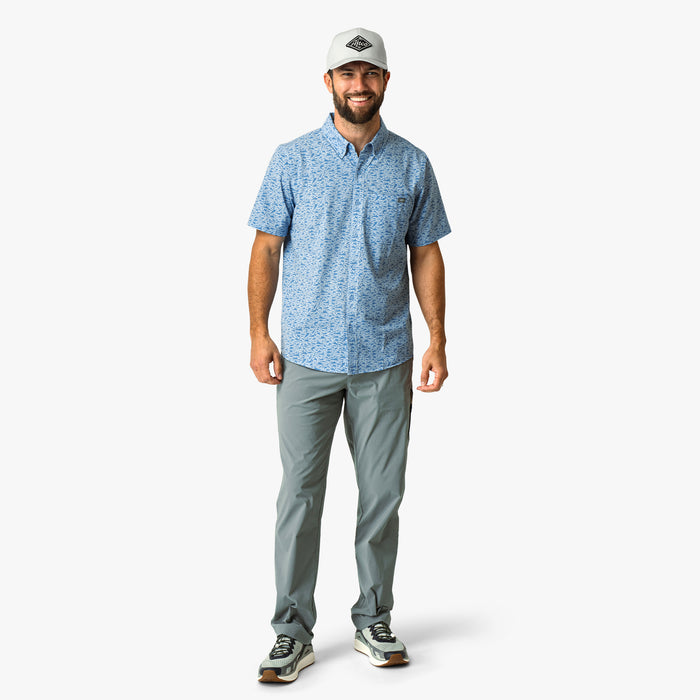 AFTCO MFG Men's Sport Shirt Aftco Boatbar SS Button Down Shirt