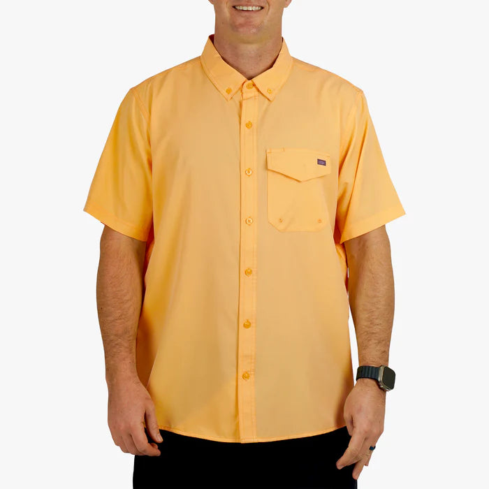 AFTCO MFG Men's Sport Shirt SEA SPONGE / S Aftco Palomar SS Vented Fishing Shirt || David's Clothing M45341SESP