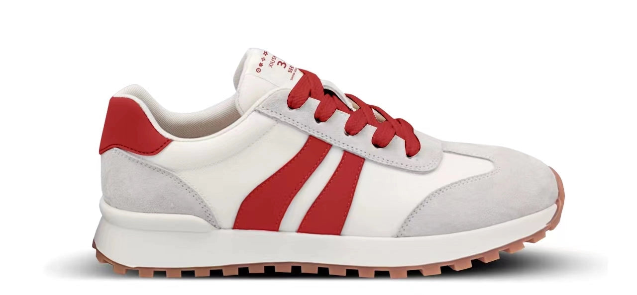 Arider Girl Women's Shoes Arider Girl Women Color Contrast Genuine Leather Sneaker