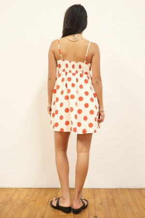 BAILEY ROSE Women's Dress Polka Dot Babydoll Mini Dress