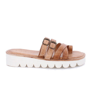 BED STU Women's Shoes Bed Stu Holland Slip-On Strappy Leather Upper || David's Clothing