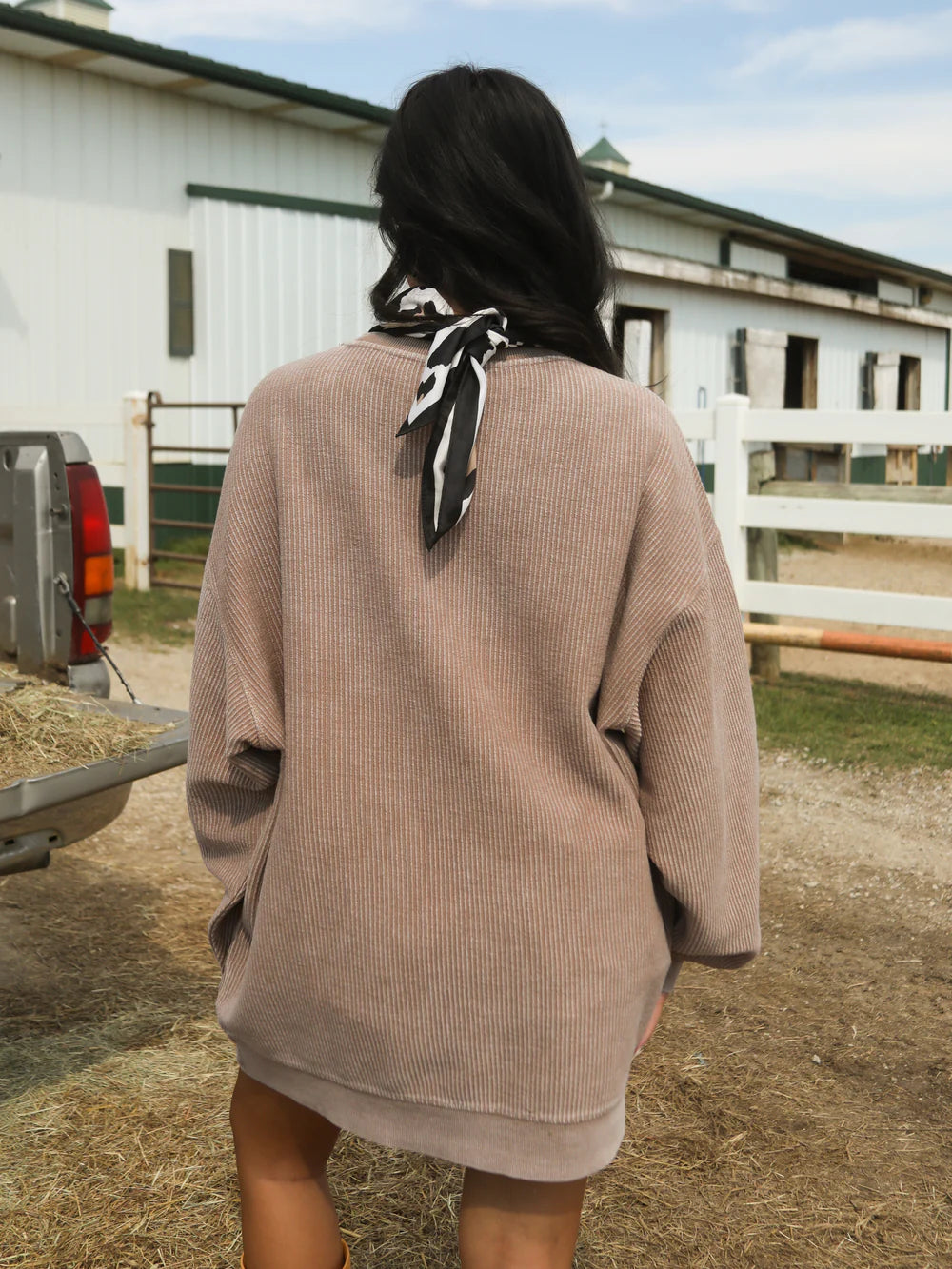 CHARLIE SOUTHERN Women's Sweatshirt Charlie Southern Thankful Corded Crew