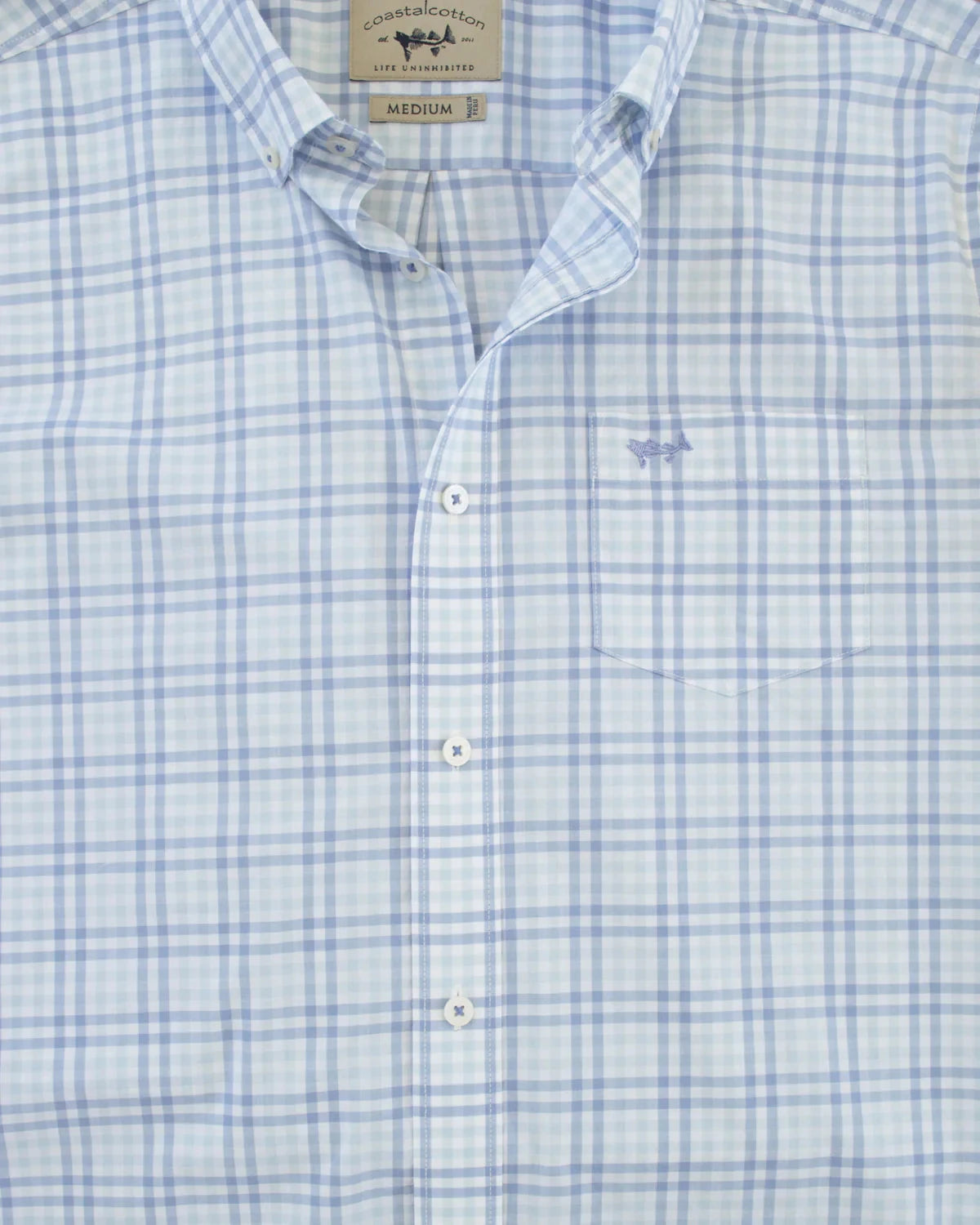 COASTAL COTT Men's Sport Shirt Coastal Cotton Tidal Wave || David's Clothing