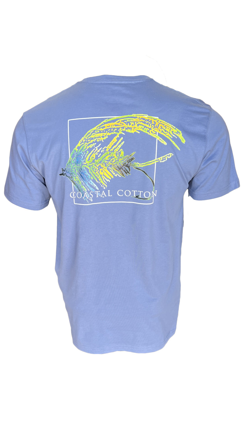COASTAL COTTON Men's Tees WAKE BLUE / S Coastal Cotton Fly SS Tee || David's Clothing ITWBFLY