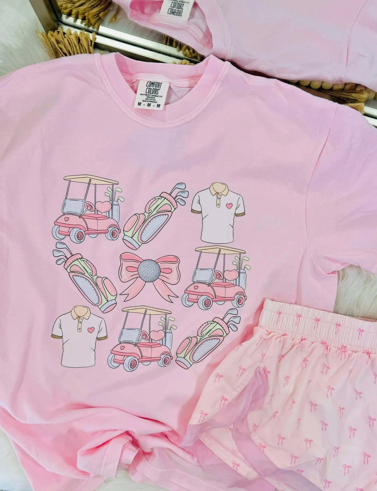 DASH FORWARD Women's Tee Pink Girly Coquette Golf Tee - Blossom