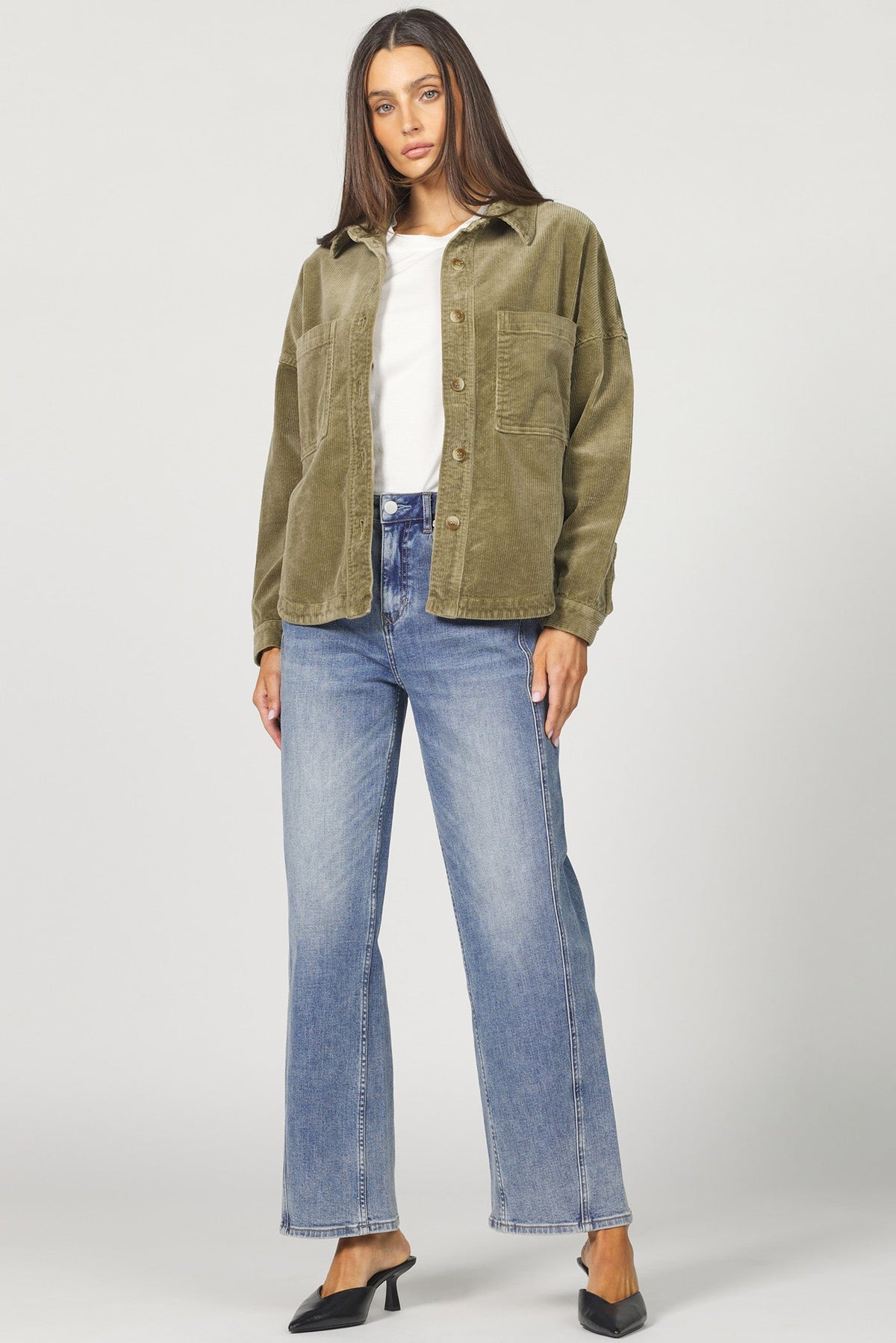 DEAR JOHN DENIM Women Jackets Dear John Button Front Collared Oversized Fit