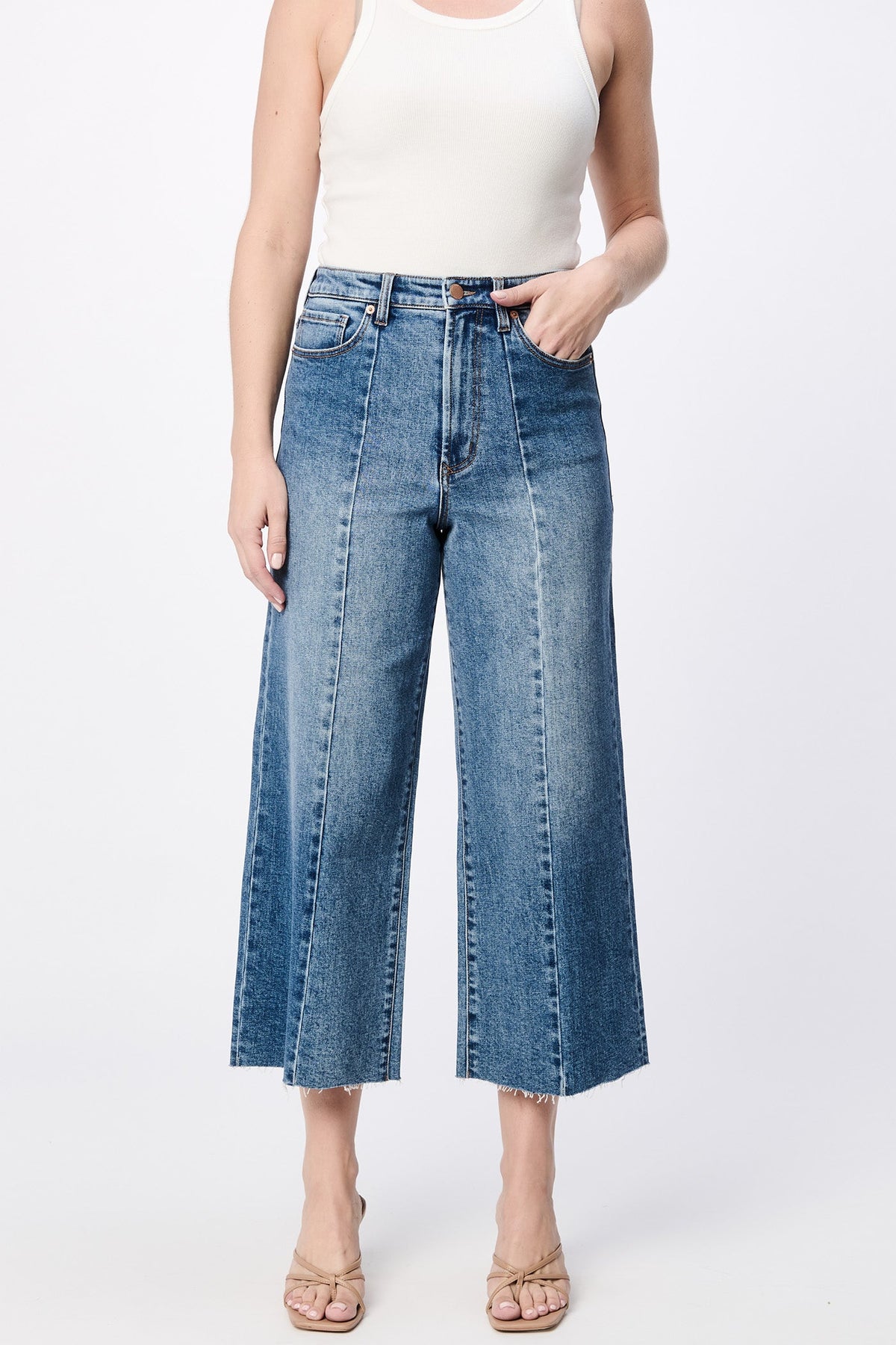 DEAR JOHN DENIM Women's Jeans Dear John Audrey High Rise Drop Clean Hem || David's Clothing