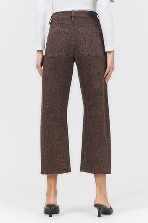 DEAR JOHN DENIM Women's Jeans Dear John Lasso Jean Brown Leopard
