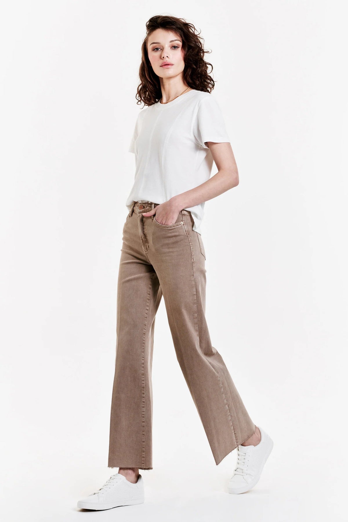 DEAR JOHN DENIM Women's Jeans SHELL / 24 Dear John Fiona Super High Rise Wide Leg Jeans || David's Clothing 157SHL