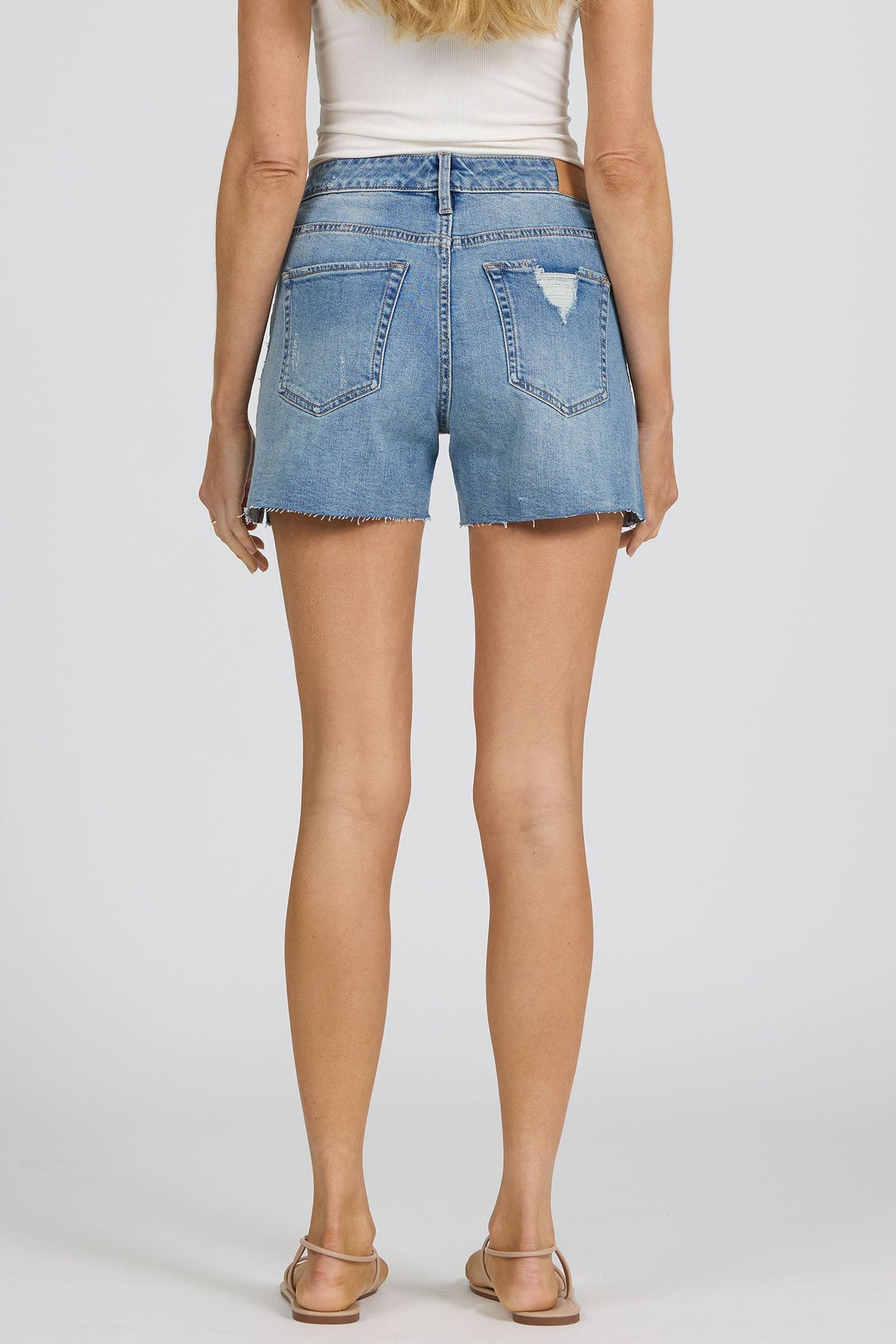 DEAR JOHN DENIM Women's Shorts Dear John GIGI Mid Rise Raw Hem Shorts