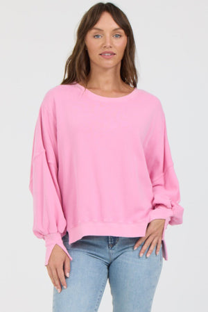 DEAR JOHN DENIM Women's Sweaters CASHMERE ROSE / XS Dear John Trenton Crew Neck Sweater DSW316U9PGR