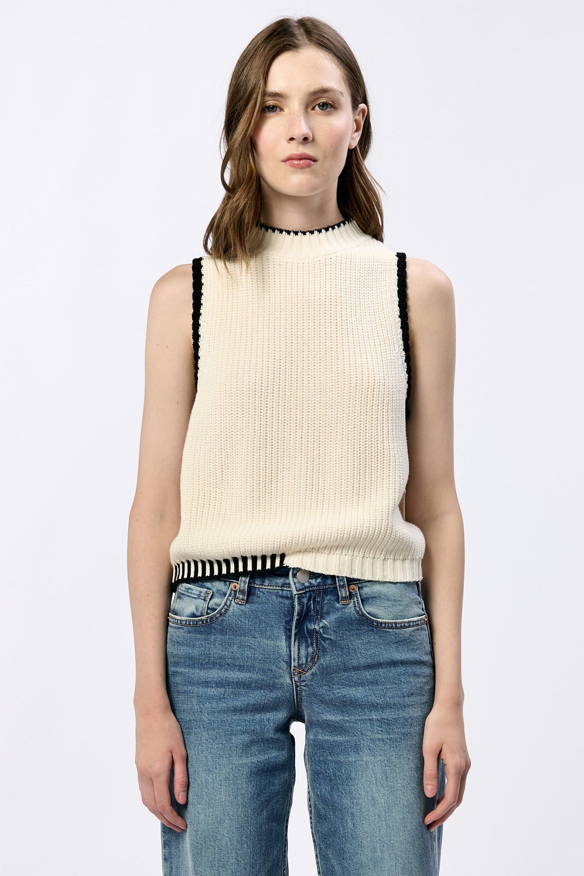 DEAR JOHN DENIM Women's Sweaters Dear John Birna Sweater Tank || David's Clothing