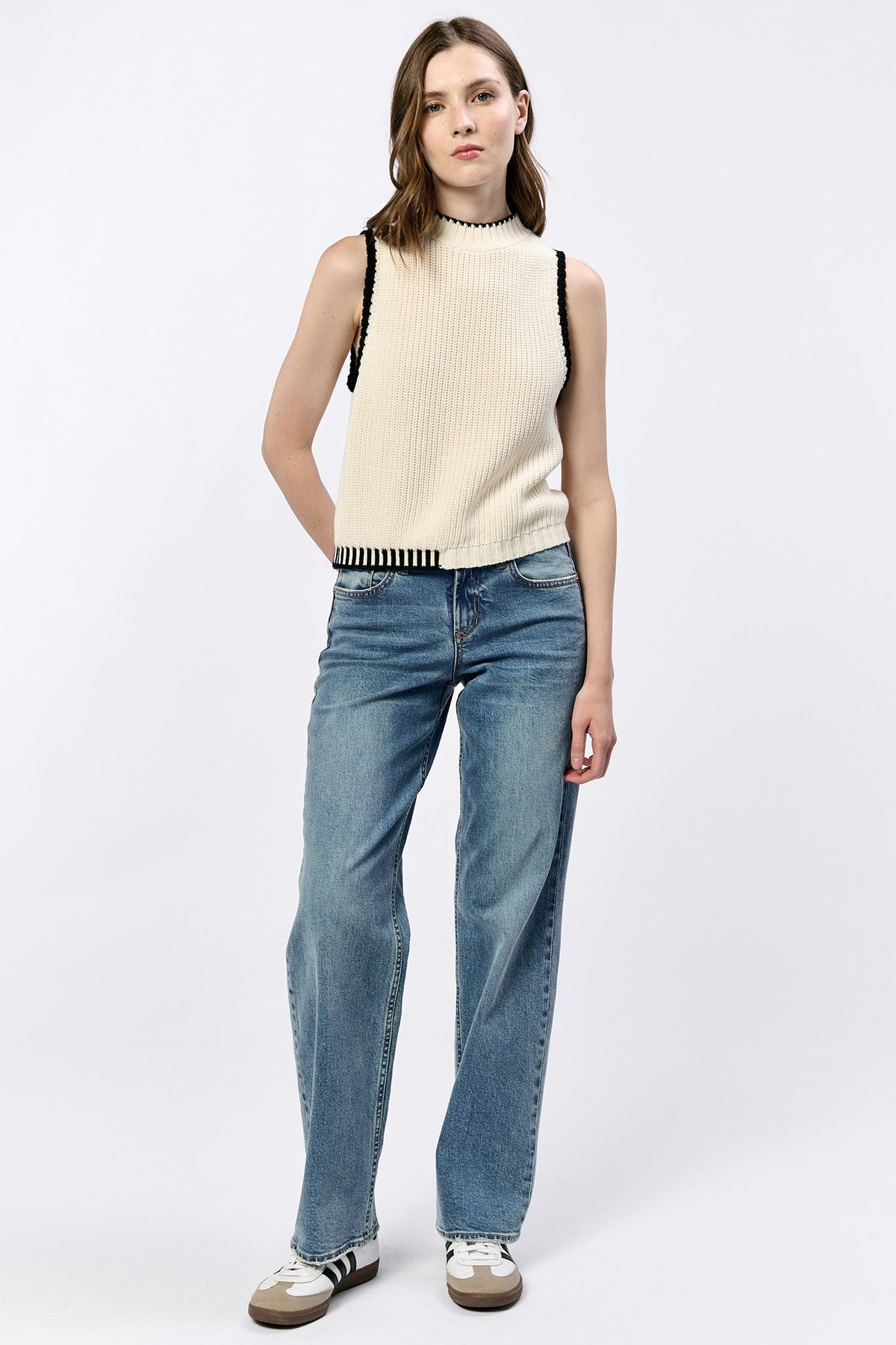 DEAR JOHN DENIM Women's Sweaters Dear John Birna Sweater Tank || David's Clothing