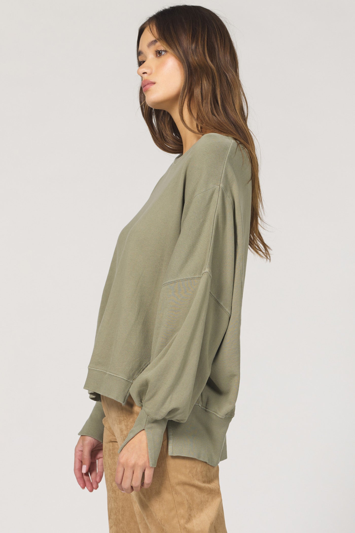 DEAR JOHN DENIM Women's Sweaters Dear John Crew Neck Long Sleeve Oversized Fit