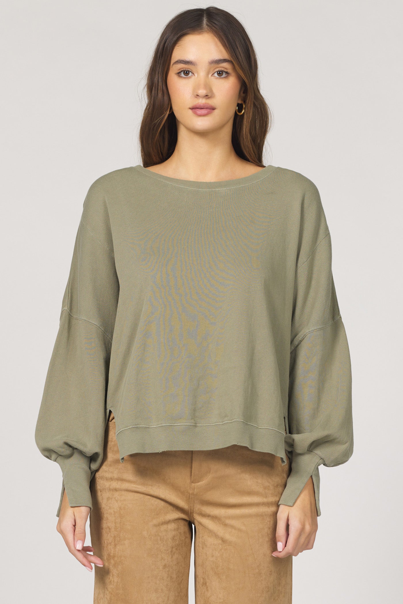 DEAR JOHN DENIM Women's Sweaters Dear John Crew Neck Long Sleeve Oversized Fit