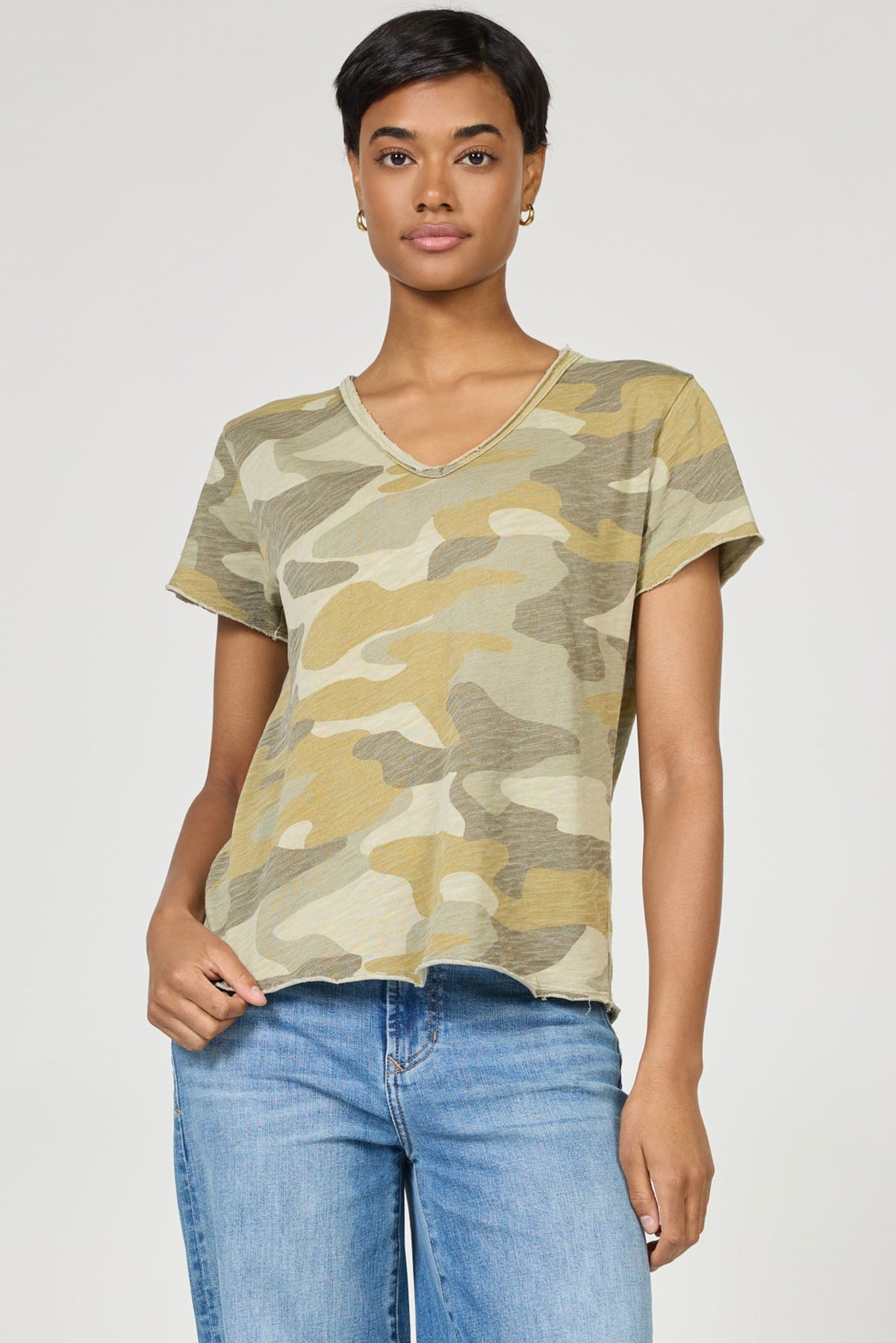 DEAR JOHN DENIM Women's Top CAMO / XS Dear John Vanya Tee DKN2085D9RVC