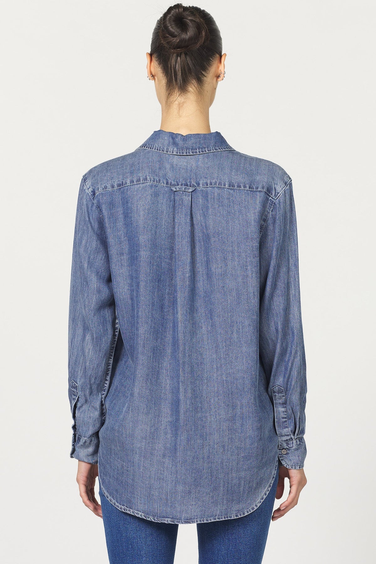 DEAR JOHN DENIM Women's Top Dear John Button Up Long Sleeve Tencel
