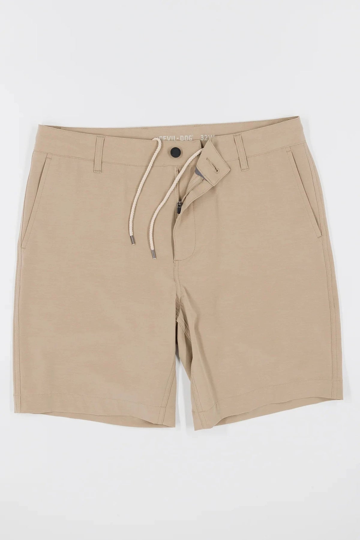 DEVIL DOG Mens Shorts Devil Dog Hybrid Short 8" - Sand || David's Clothing