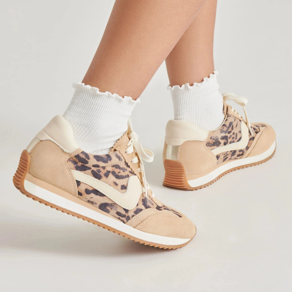 DOLCE VITA Women's Shoes Dolce Vita B.ntcd Sneakers Lt Leopard Suede || David's Clothing