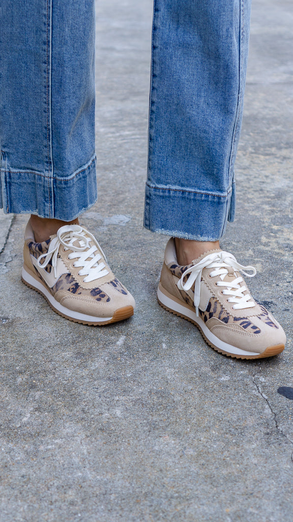 DOLCE VITA Women's Shoes Dolce Vita B.ntcd Sneakers Lt Leopard Suede || David's Clothing