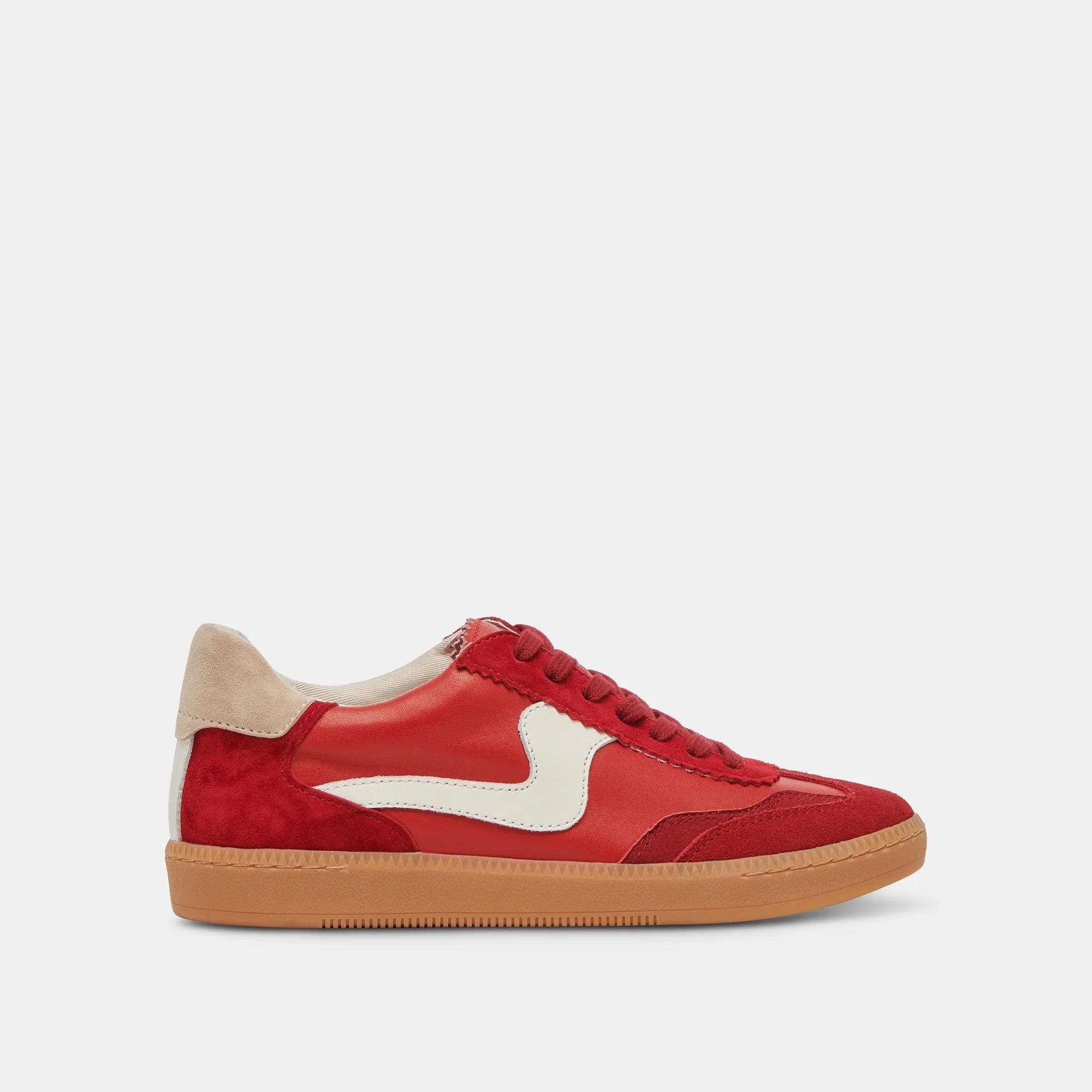 DOLCE VITA Women's Shoes Dolce Vita Notice Sneakers Crimson Suede || David's Clothing 