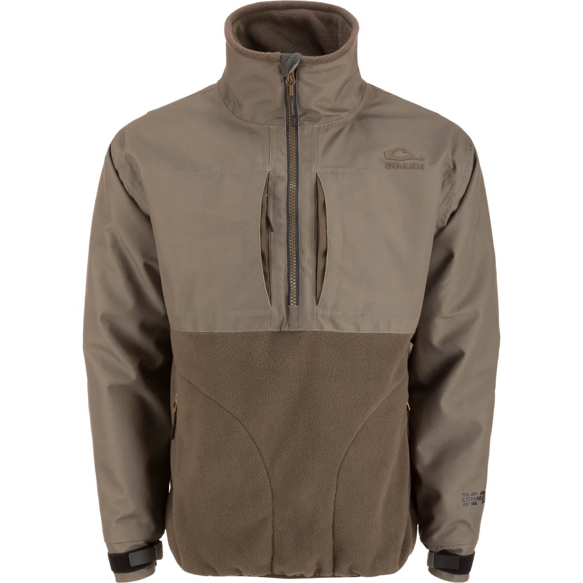 DRAKE CLOTHING CO. Men's Outerwear MUD BROWN / S Drake MST CommandXT Eqwader Half Zip Jacket DW0131MDB