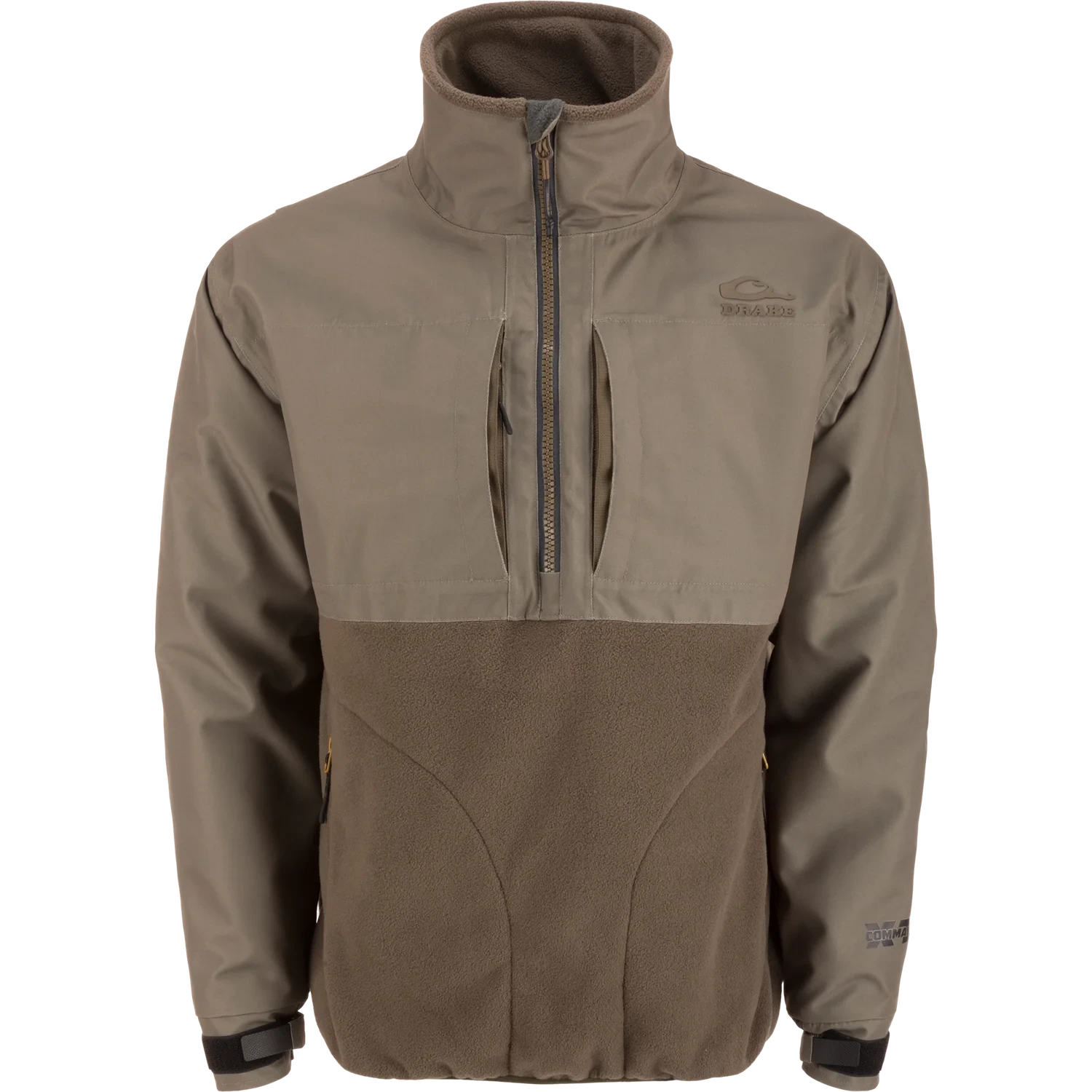 DRAKE CLOTHING CO. Men's Outerwear MUD BROWN / S Drake MST CommandXT Eqwader Half Zip Jacket DW0131MDB