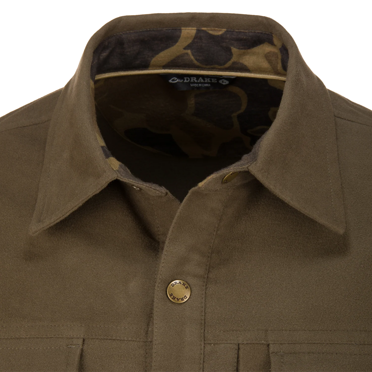 DRAKE CLOTHING CO. Men's Sport Shirt Delta Moleskin Shirt Jacket