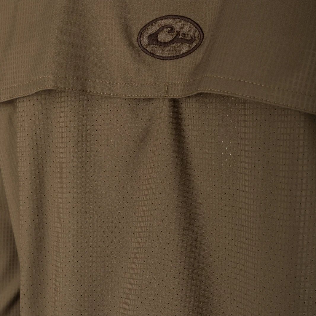 DRAKE CLOTHING CO. Men's Sport Shirt Drake Wingshooter's Trey Dobby Button-Down Long Sleeve Shirt || David's Clothing