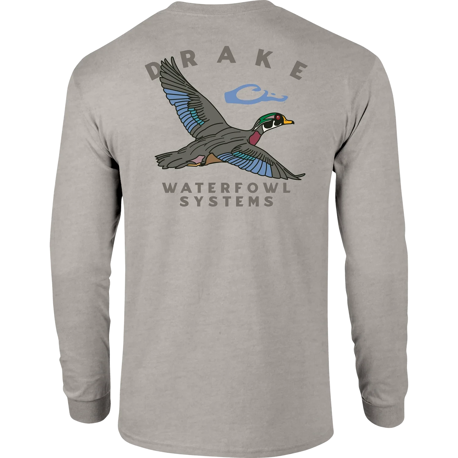 DRAKE CLOTHING CO. Men's Tees WIND CHIME / S Drake Retro Wood Duck Long Sleeve T-Shirt DT9811WNC