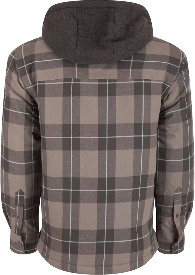DRAKE CLOTHING CO. Mens Jackets PEWTER / M Drake The Campfire Flannel Hoodie || David's Clothing DS1078PEW