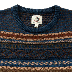 DUCK HEAD Men's Pullovers Duck Head Birch Fair Isle Crewneck Sweater