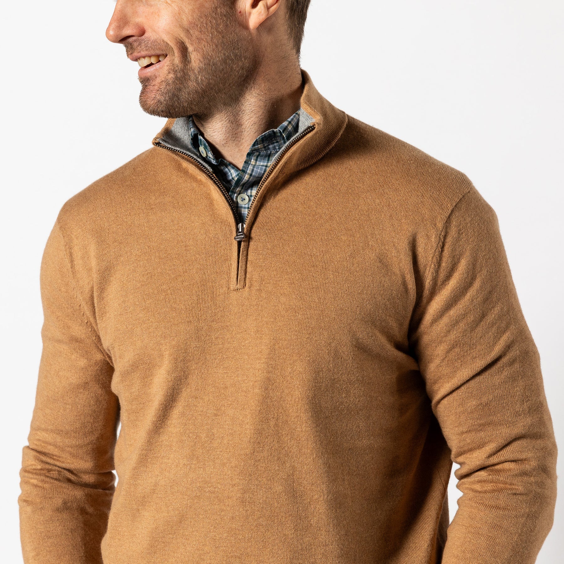 DUCK HEAD Men's Pullovers Duck Head Ridley 1/4 Zip Sweater