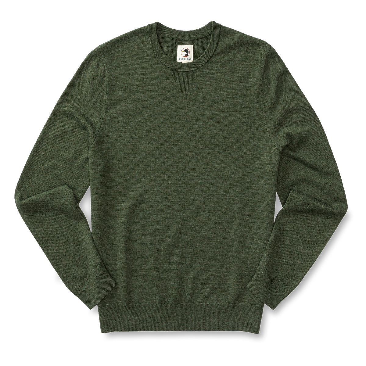 DUCK HEAD Men's Pullovers PINE GREEN / S Duck Head Henson Merino Crewneck Sweater D31004147