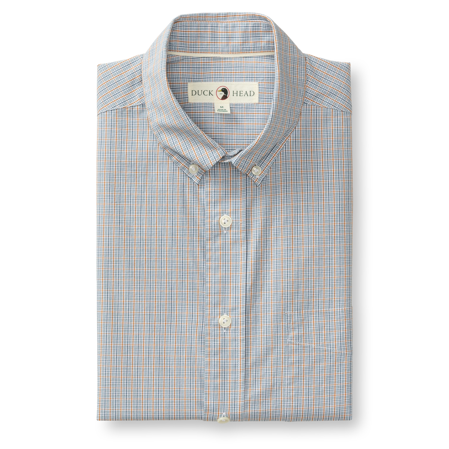 DUCK HEAD Men's Sport Shirt Duck Head Cotton Cashmere Poplin Sport Shirt Rollins Plaid