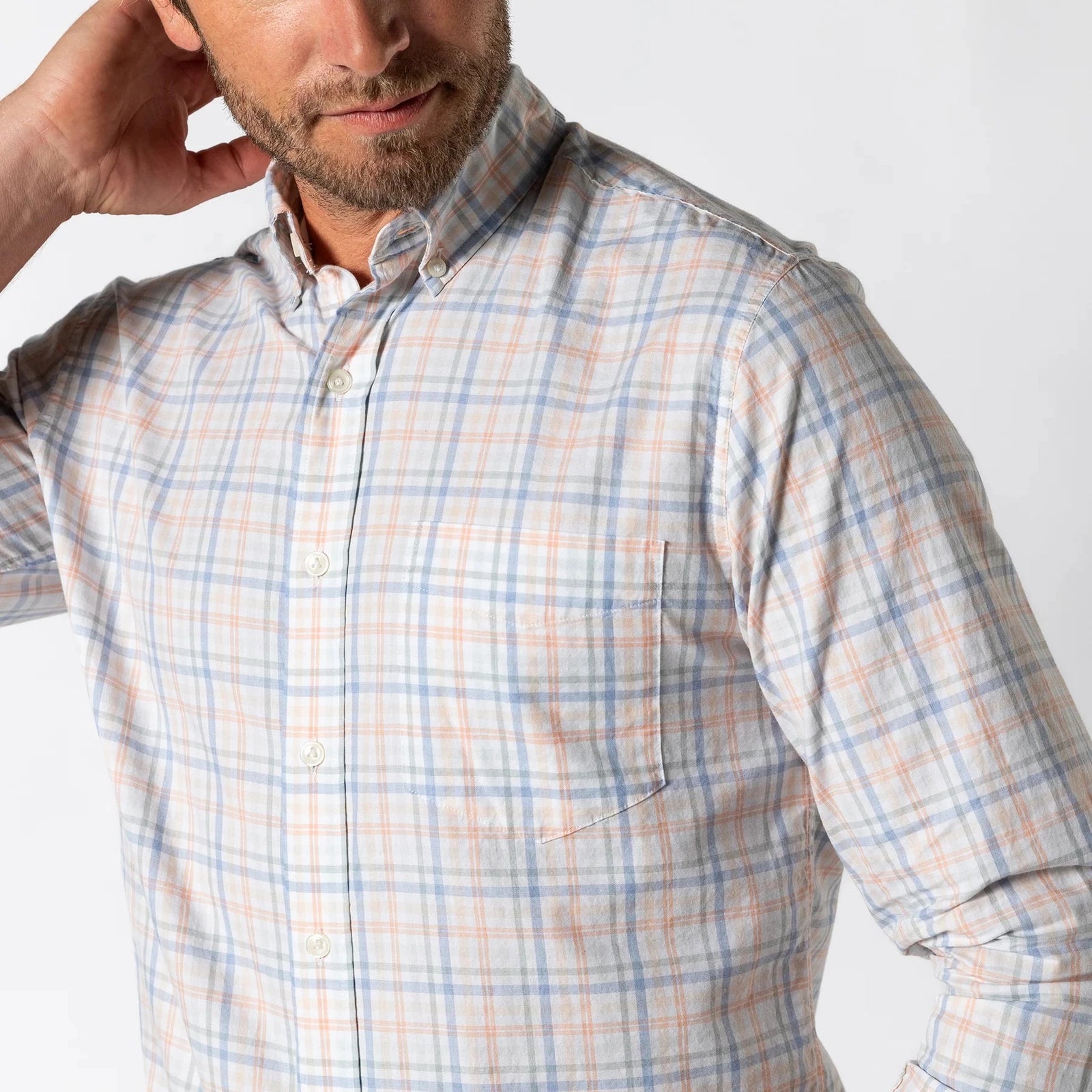 DUCK HEAD Men's Sport Shirt COPPER TAN / S Duck Head Cotton Twill Sport Shirt || David's Clothing D11391814