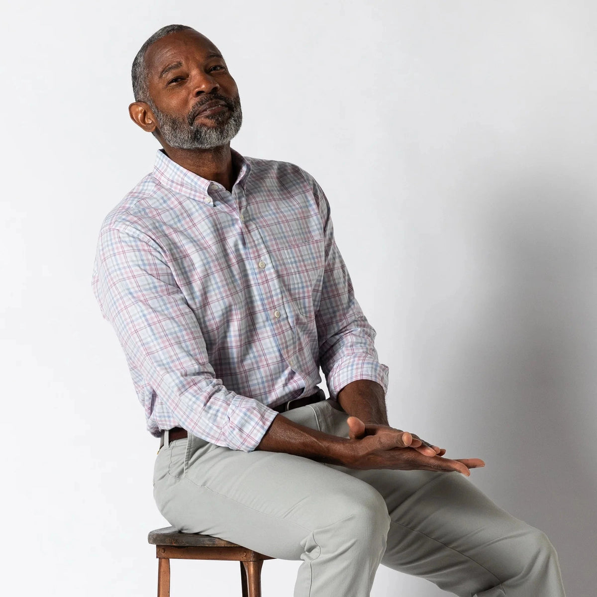 DUCK HEAD Men's Sport Shirt Duck Head Cotton Twill Sport Shirt || David's Clothing