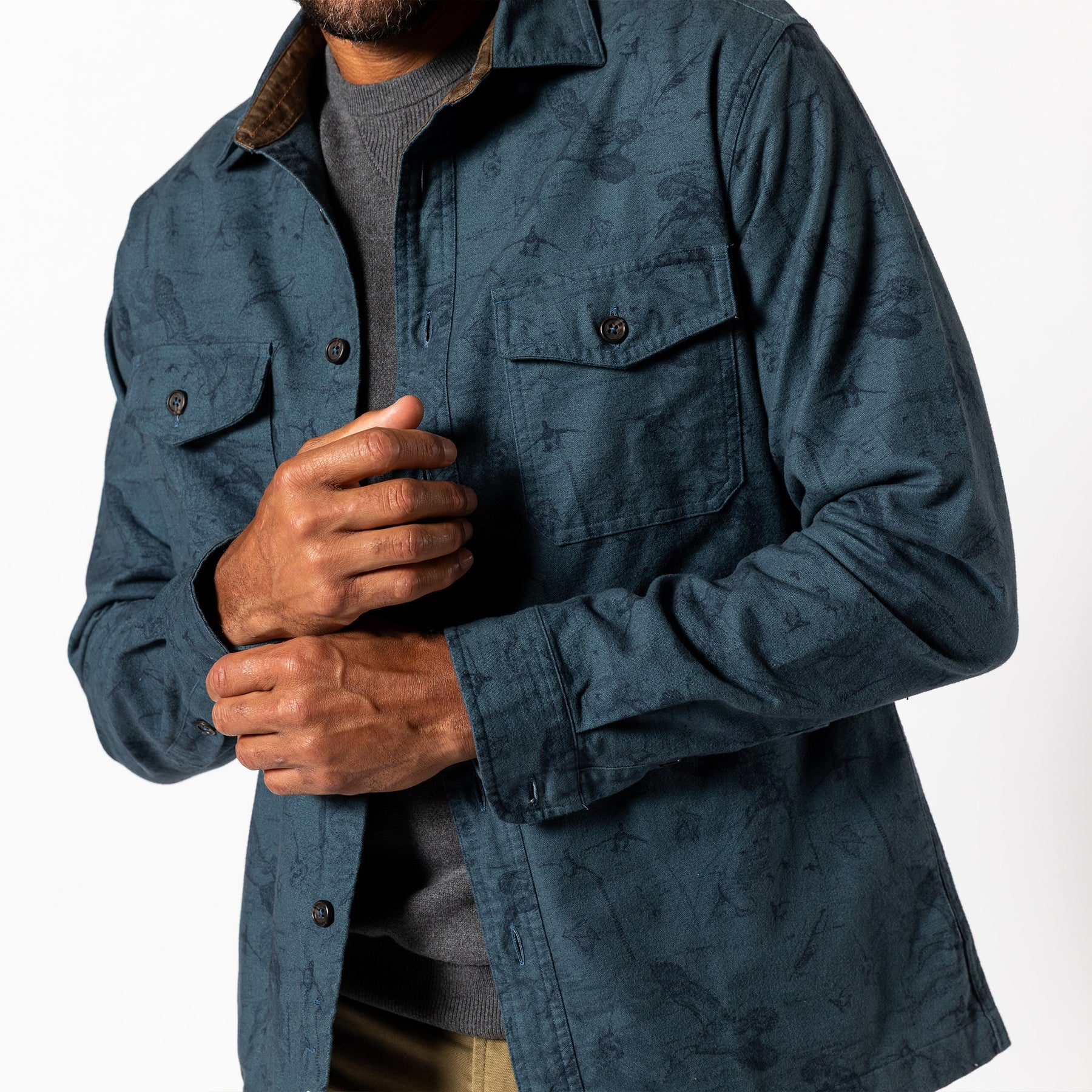 DUCK HEAD Men's Sport Shirt Duck Head Slater Moleskin Overshirt