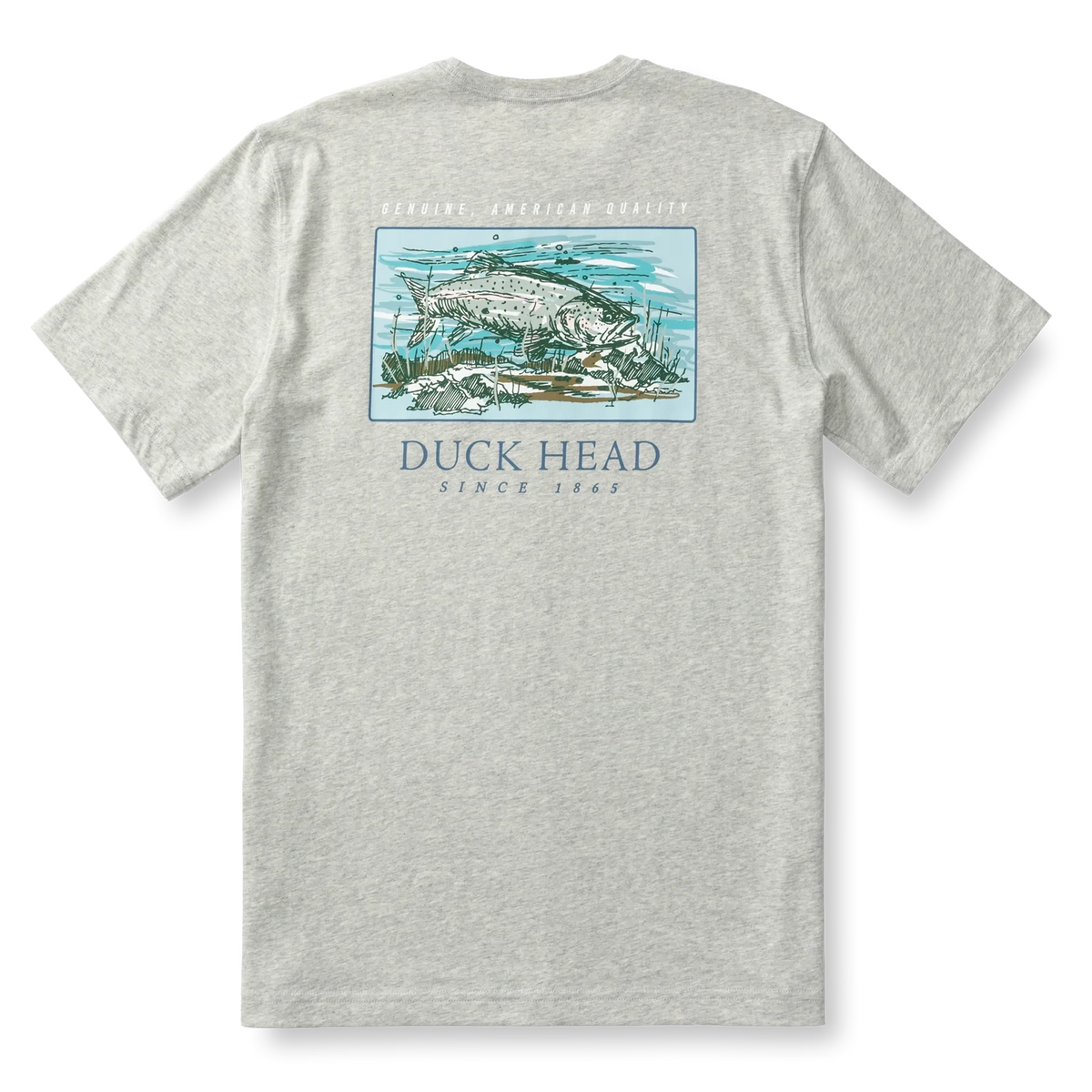 DUCK HEAD Men's Tees Duck Head Trout Short Sleeve T-Shirt || David's Clothing