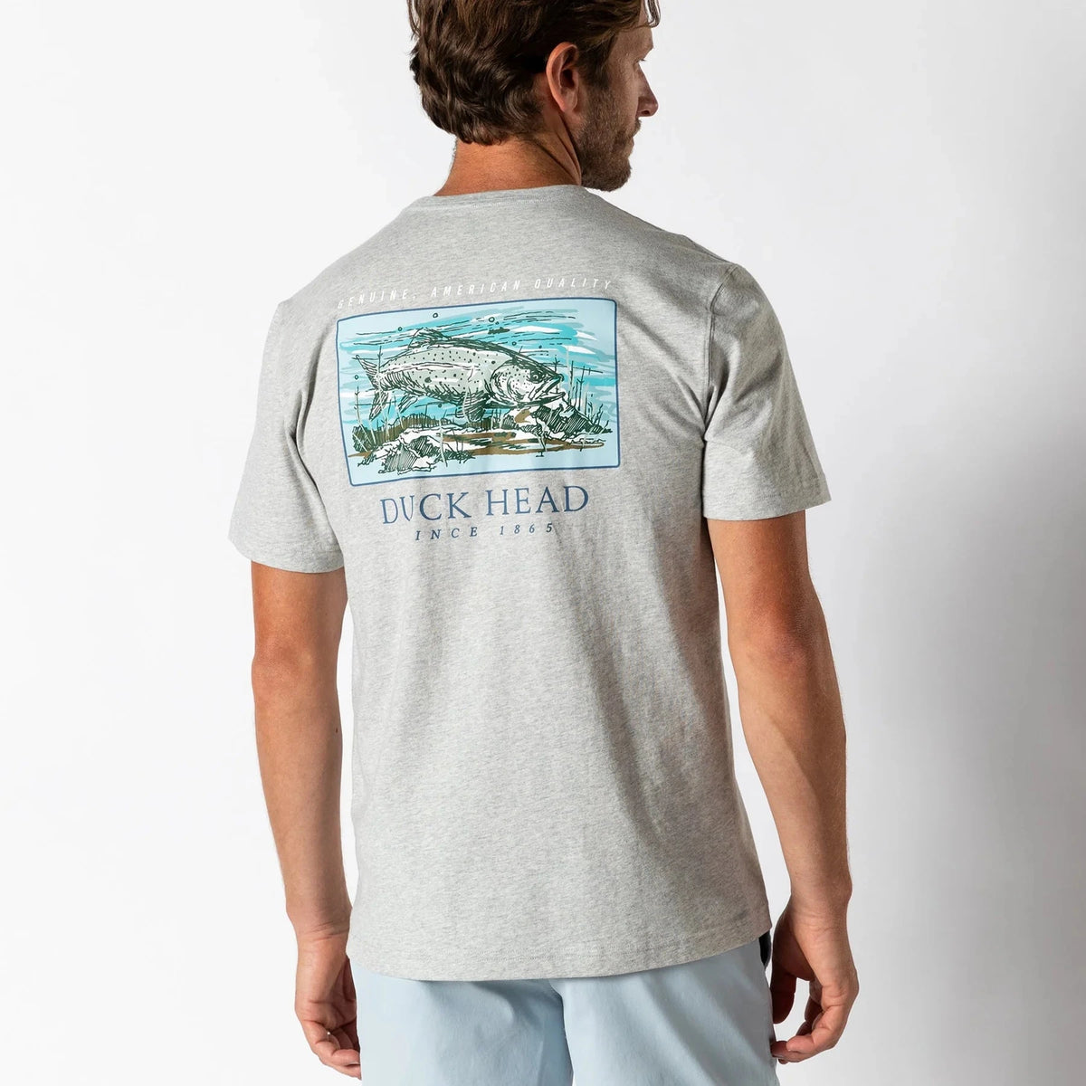 DUCK HEAD Men's Tees Duck Head Trout Short Sleeve T-Shirt || David's Clothing