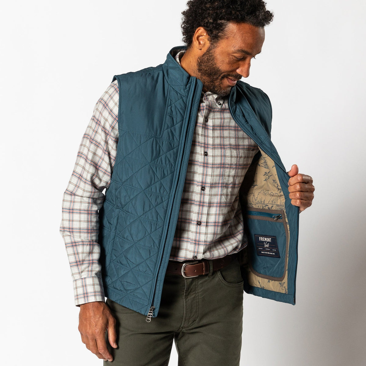 DUCK HEAD Mens Jackets Duck Head Fremont Sport Performance Quilted Vest