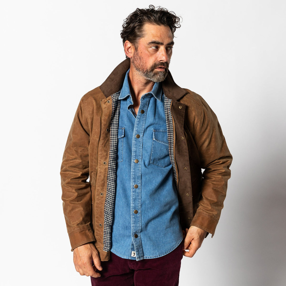DUCK HEAD Mens Jackets Duck Head Waxed Duck Canvas Jacket