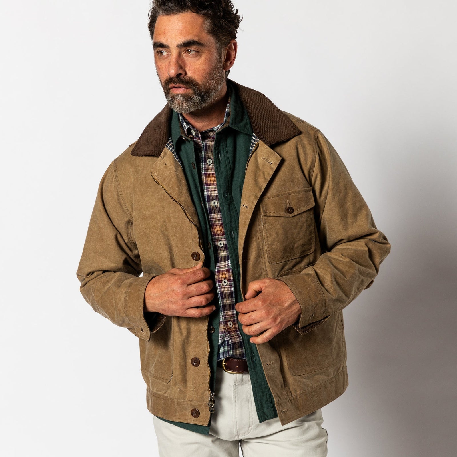 DUCK HEAD Mens Jackets Duck Head Waxed Duck Canvas Rancher Jacket