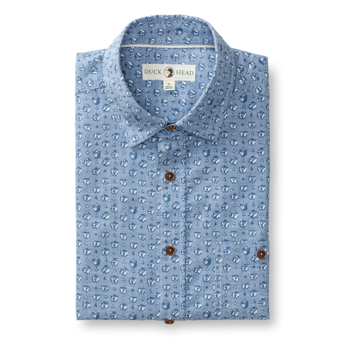 DUCKHEAD Men's Sport Shirt Duck Head Cotton Chambray Sport Shirt
