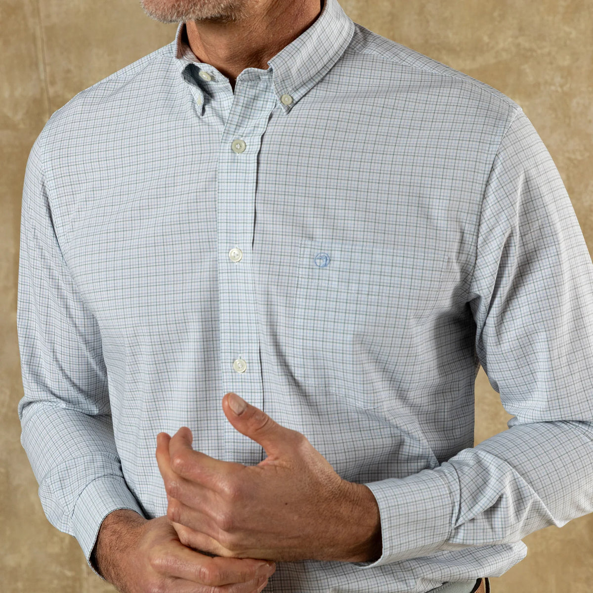 DUCKHEAD Men's Sport Shirt Duck Head Performance Poplin Sport Shirt
