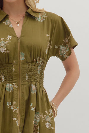 ENTRO INC Women's Dresses Paisley Print Short Sleeve Mini Dress