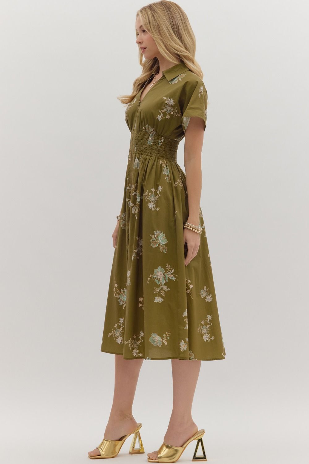 ENTRO INC Women's Dresses Paisley Print Short Sleeve Mini Dress